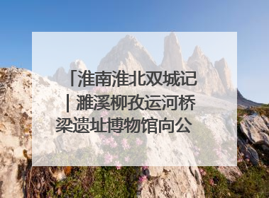 淮南淮北双城记｜濉溪柳孜运河桥梁遗址博物馆向公众开放 可沉浸式触摸历史